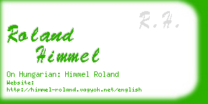 roland himmel business card